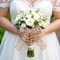 7 Rolls Burlap Ribbon, Natural Jute Ribbons Lace Mesh Wedding Trim Decor